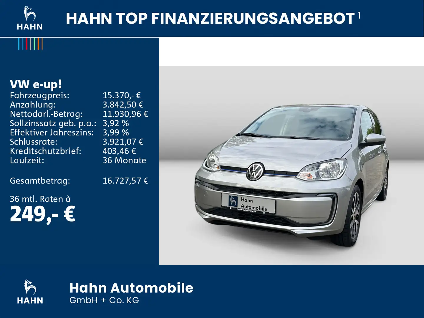 Volkswagen e-up! move Style Plus CCS Cam PDC Sitzheizung Silber - 2