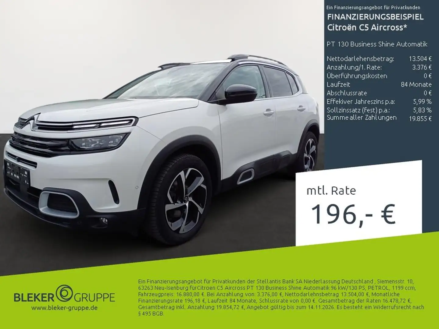 Citroen C5 Aircross PT 130 Business Shine Automatik Weiß - 1