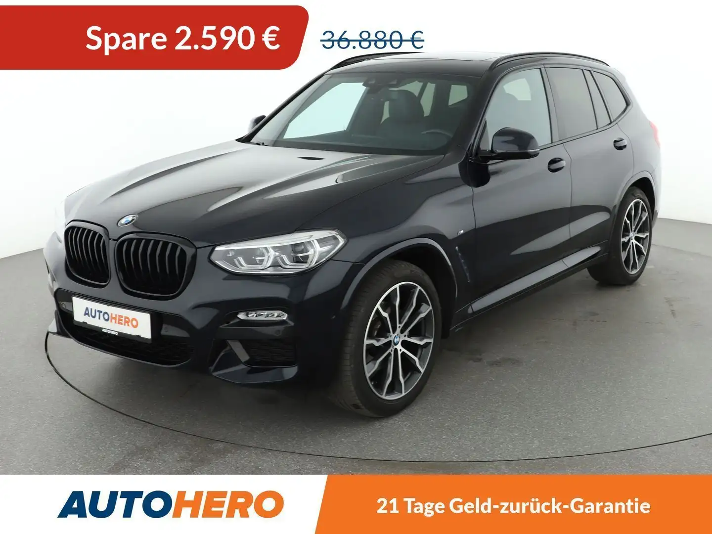 BMW X3 xDrive 20d M Sport Aut.*NAVI*LED*TEMPO*HUD*CAM*PDC Noir - 1