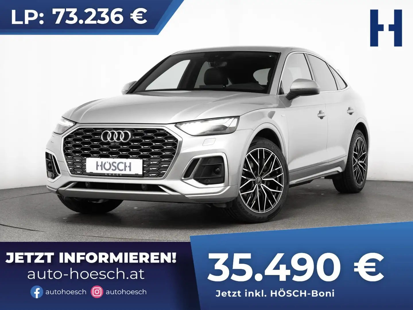 Audi Q5 SB 35 TDI 2xS-LINE MATRIX KAMERA JETZT ZUGREIFEN Silber - 1