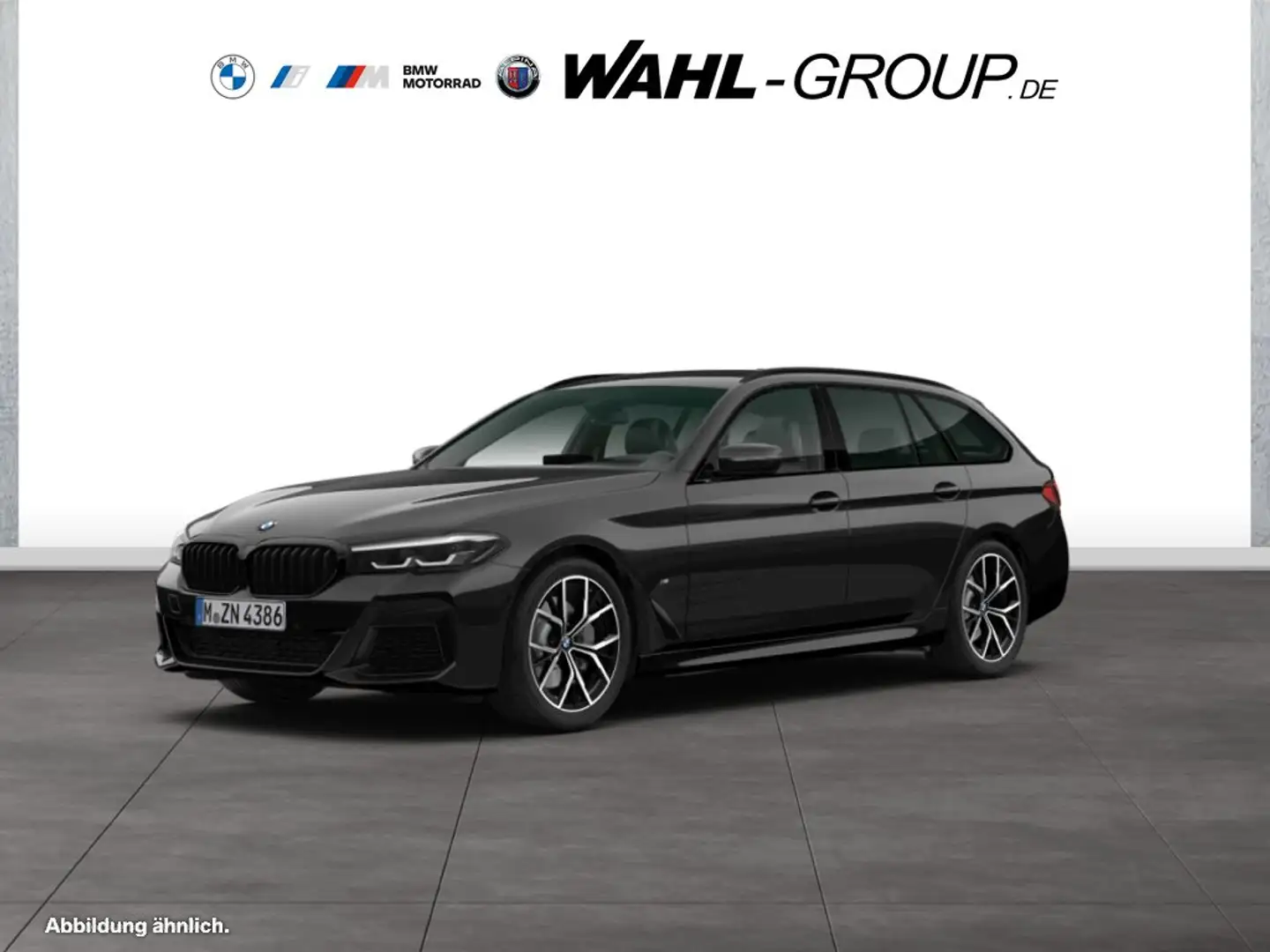 BMW 530 d TOURING M SPORT LC PROF AHK ALARM DAB WLAN Schwarz - 1