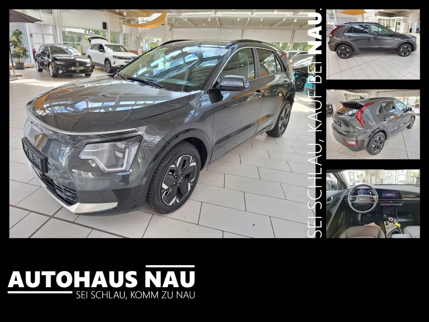 Kia Niro Vision 64.8kWh, NAVI, Klima Inkl. BigDeal Zwart - 1