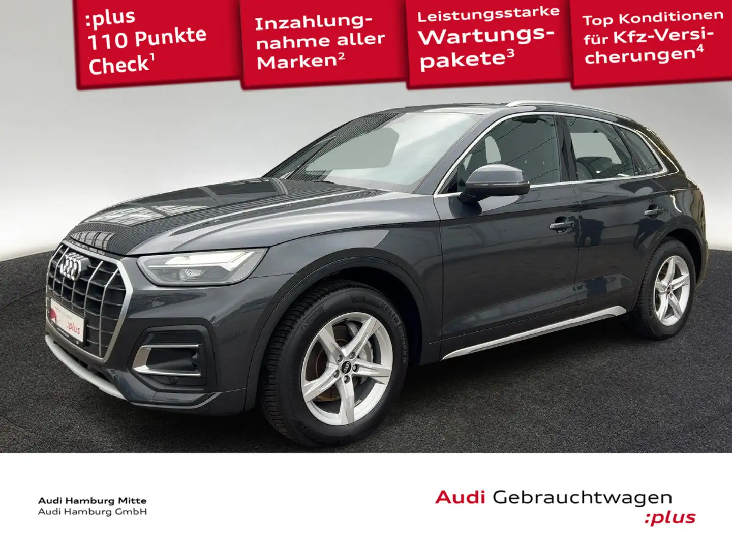 Audi Q5 40 TDI advanced quattro S tronic Pano Luftfed Grau - 1
