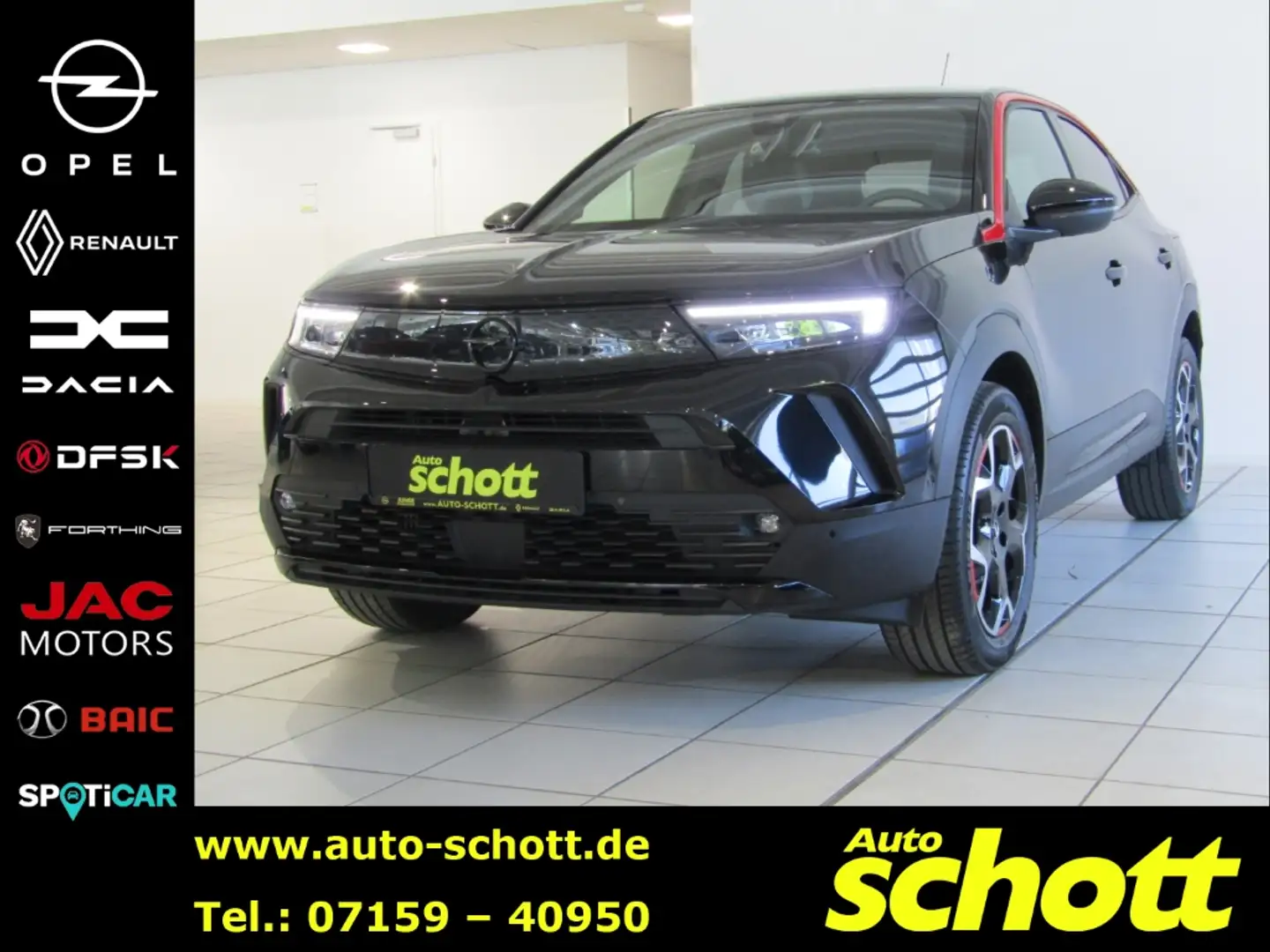 Opel Mokka EU6d GS Line 1.2 NAV SHZ PDC KAM BT APP TEMP Schwarz - 1