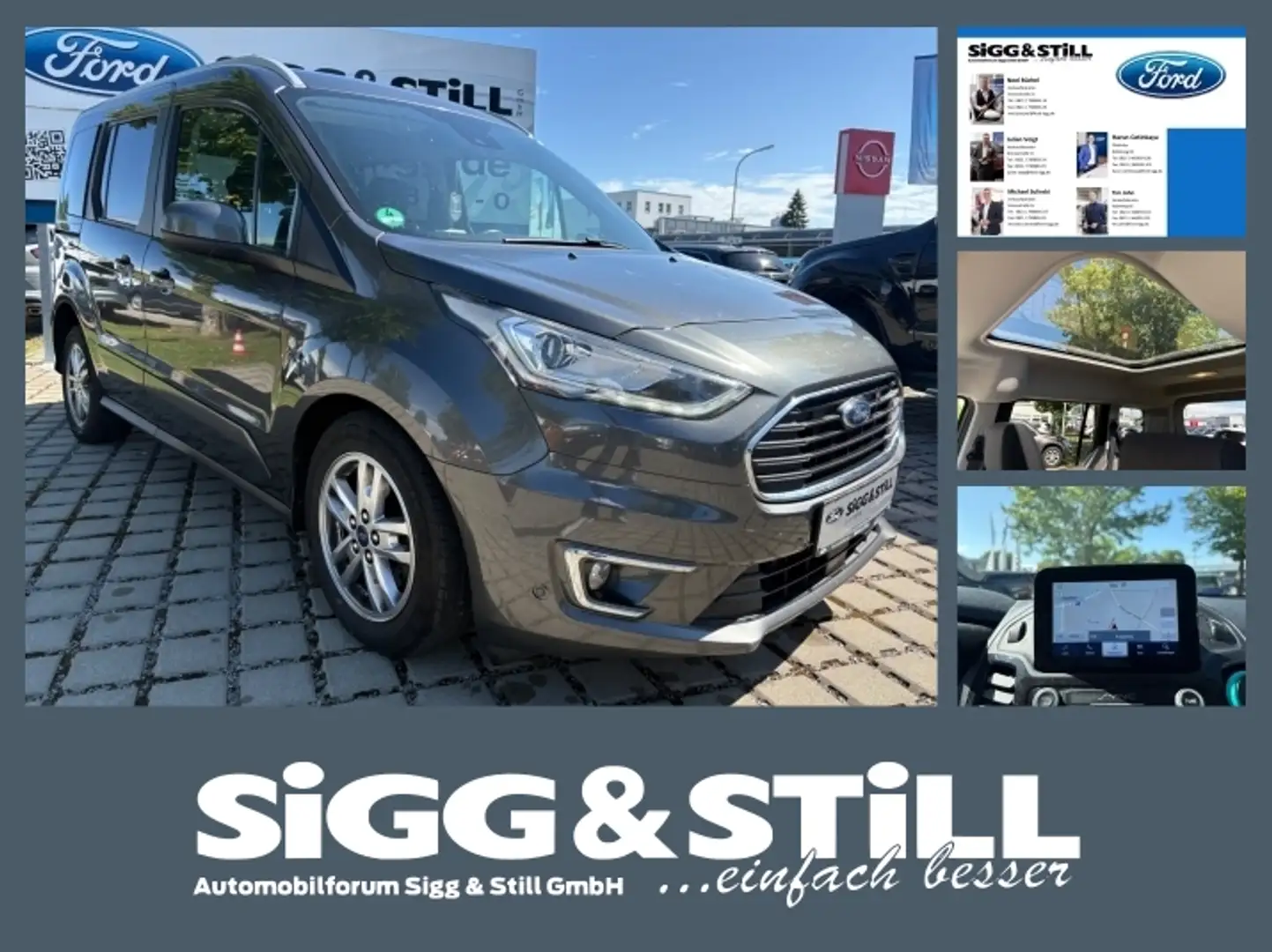 Ford Tourneo Connect 1.5 Titanium AT ACC*PANO*XEN*NAV*PDC Gri - 1
