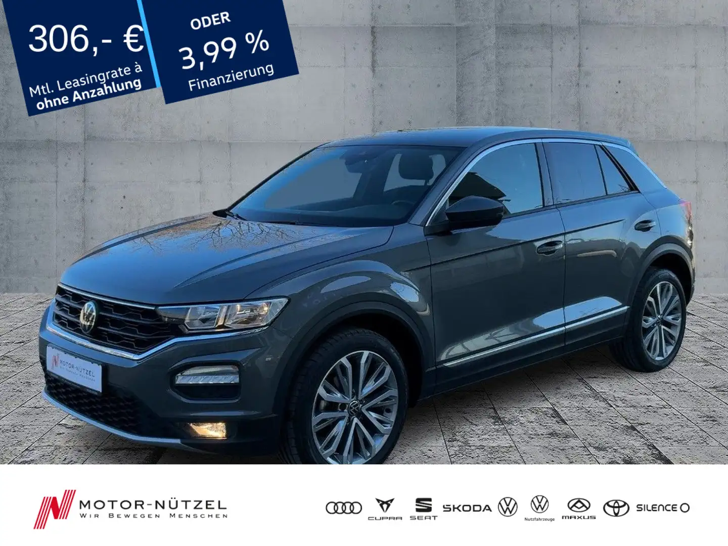Volkswagen T-Roc 1.5TSI DSG SPORT NAV+ACC+SHZ+PDC+NSW+LM18" Grigio - 1