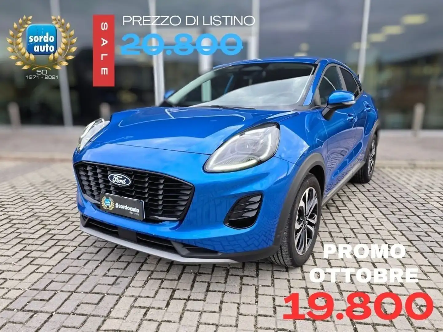 Ford Puma 1.0 Hybrid 125 CV Titanium Bleu - 1