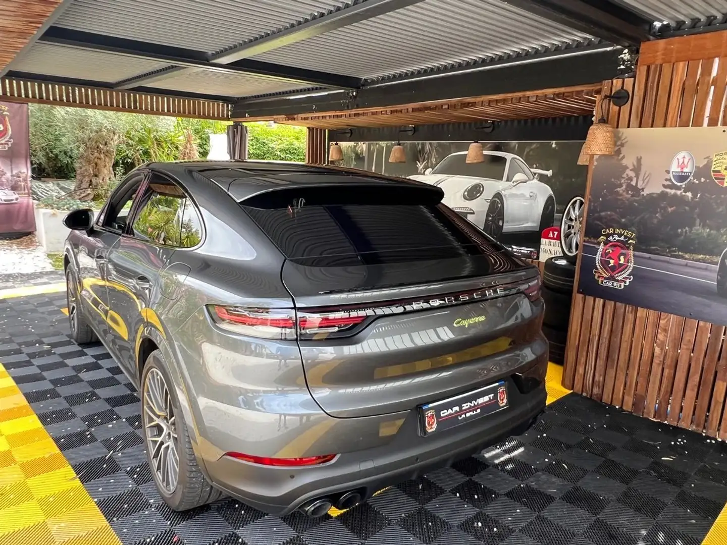 Porsche Cayenne e-hybrid coupe Gris - 2