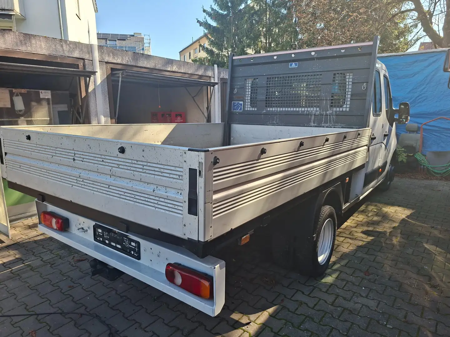 Opel Movano Pritsche L3 DoKa  Zwillingsber. Klima Standhz. AHK Weiß - 1