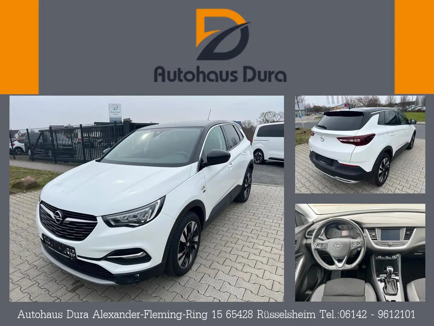 Opel Grandland X 2.0 D Opel 2020 Aut. Navi+Led+Kamera Weiß - 1