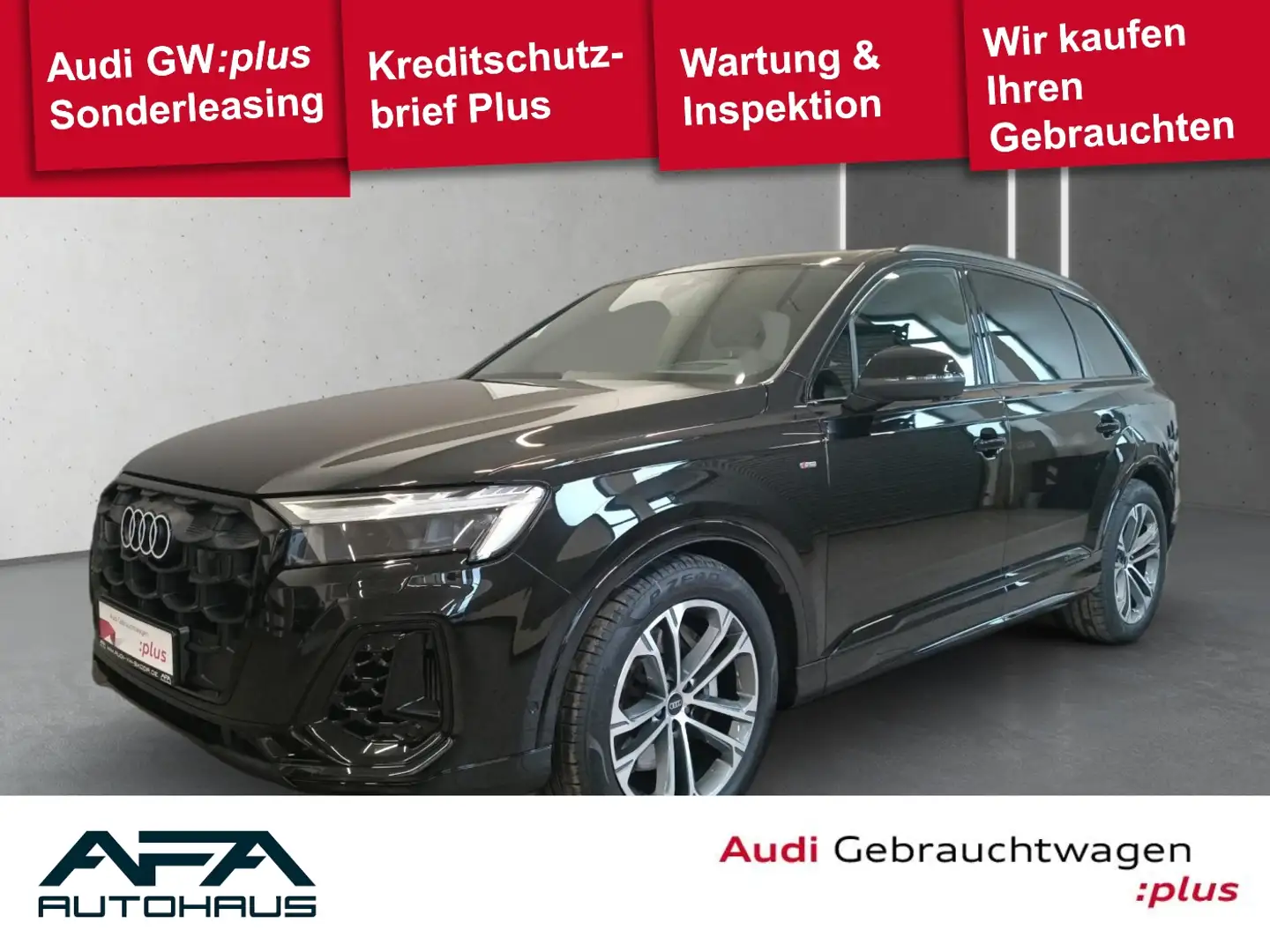 Audi Q7 55 TFSI quattro tiptr. S-Line*Luft*AHK*Pano Schwarz - 1