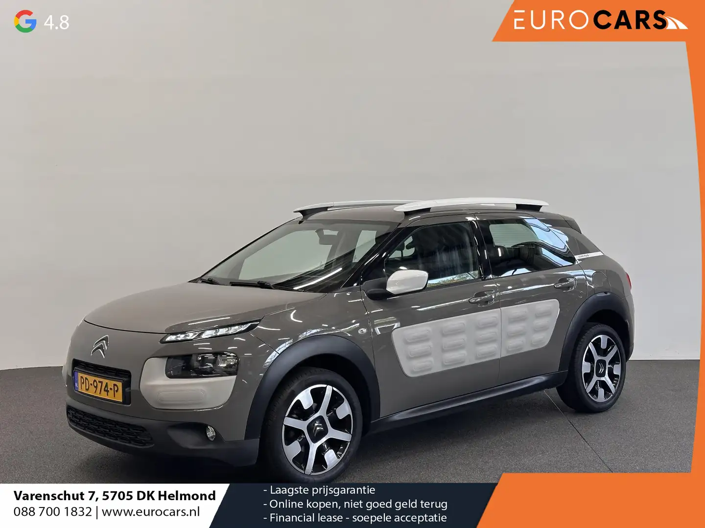 Citroen C4 Cactus 1.2 e-VTi Business Auto. Distributieriem recent ve Grijs - 1