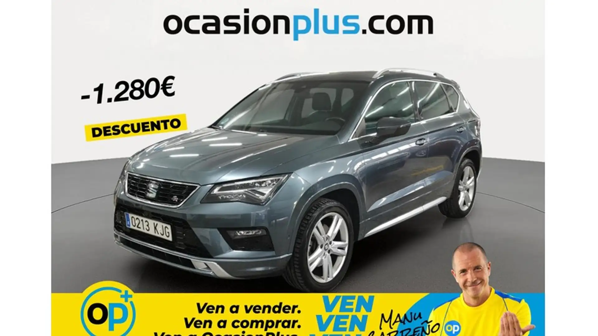 SEAT Ateca 1.4 EcoTSI S&S FR DSG7 Gris - 1