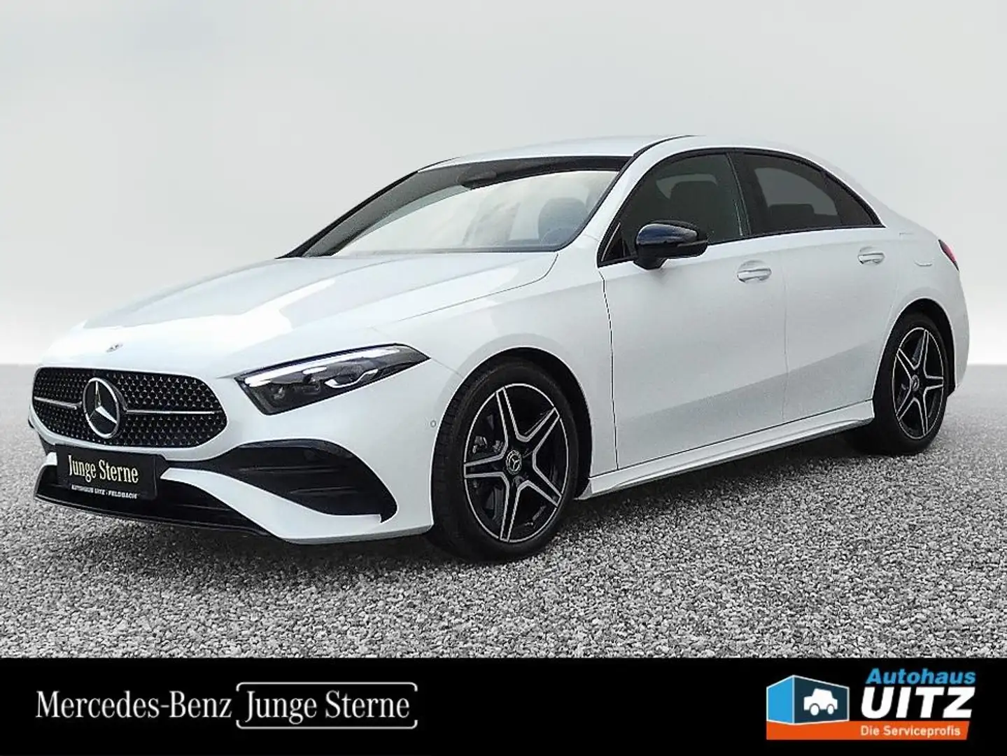 Mercedes-Benz A 200 d 4MATIC Limousine AMG +Night+Shz+MBeam+PTS Blanc - 1