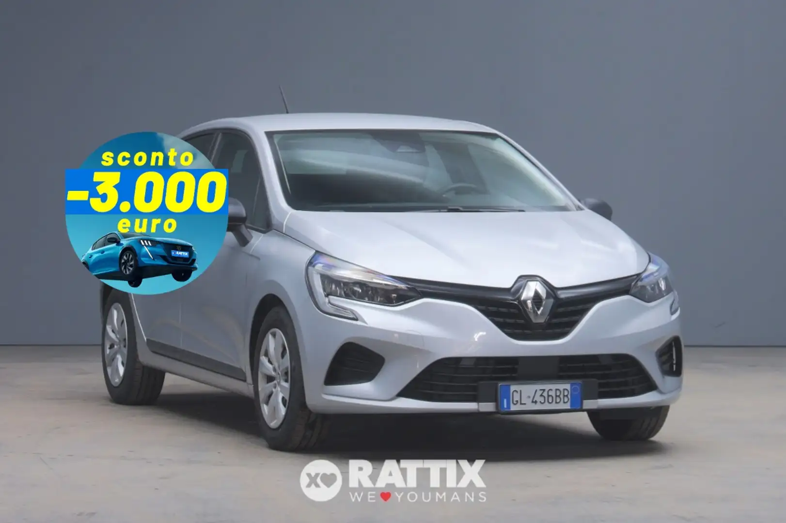 Renault Clio 1.0 SCE 65CV Life Grijs - 1