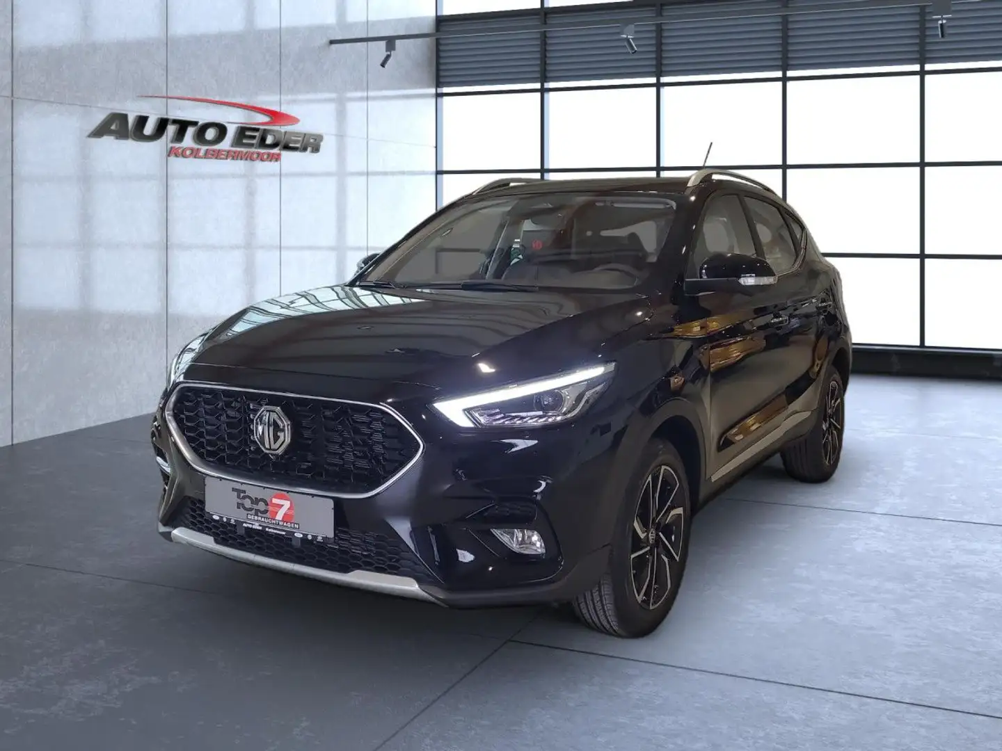 MG ZS Luxury Bluetooth Navi LED Vollleder Klima Zwart - 2