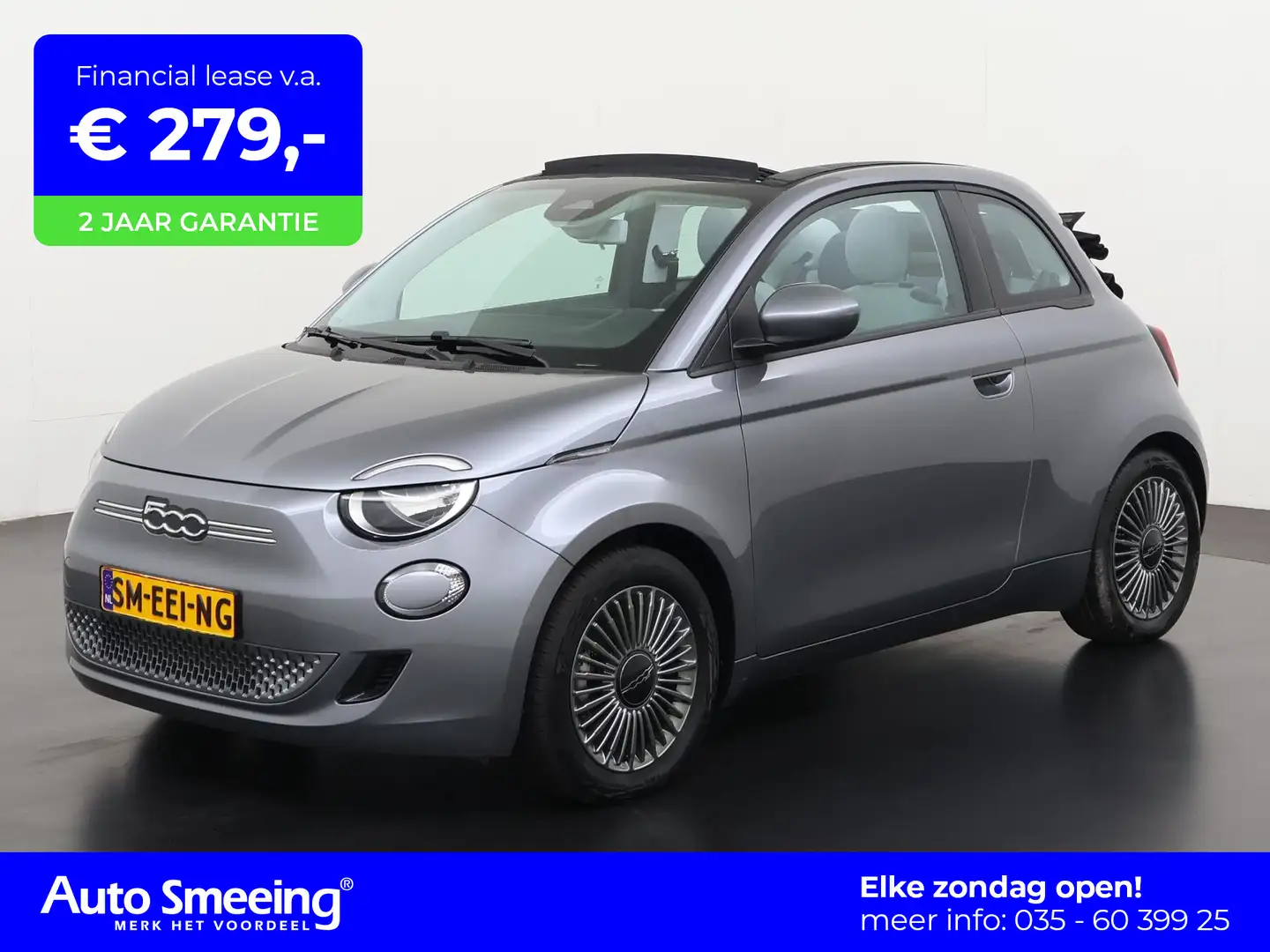 Fiat 500C Icon 42 kWh | Navigatie | Zondag Open! Gris - 1