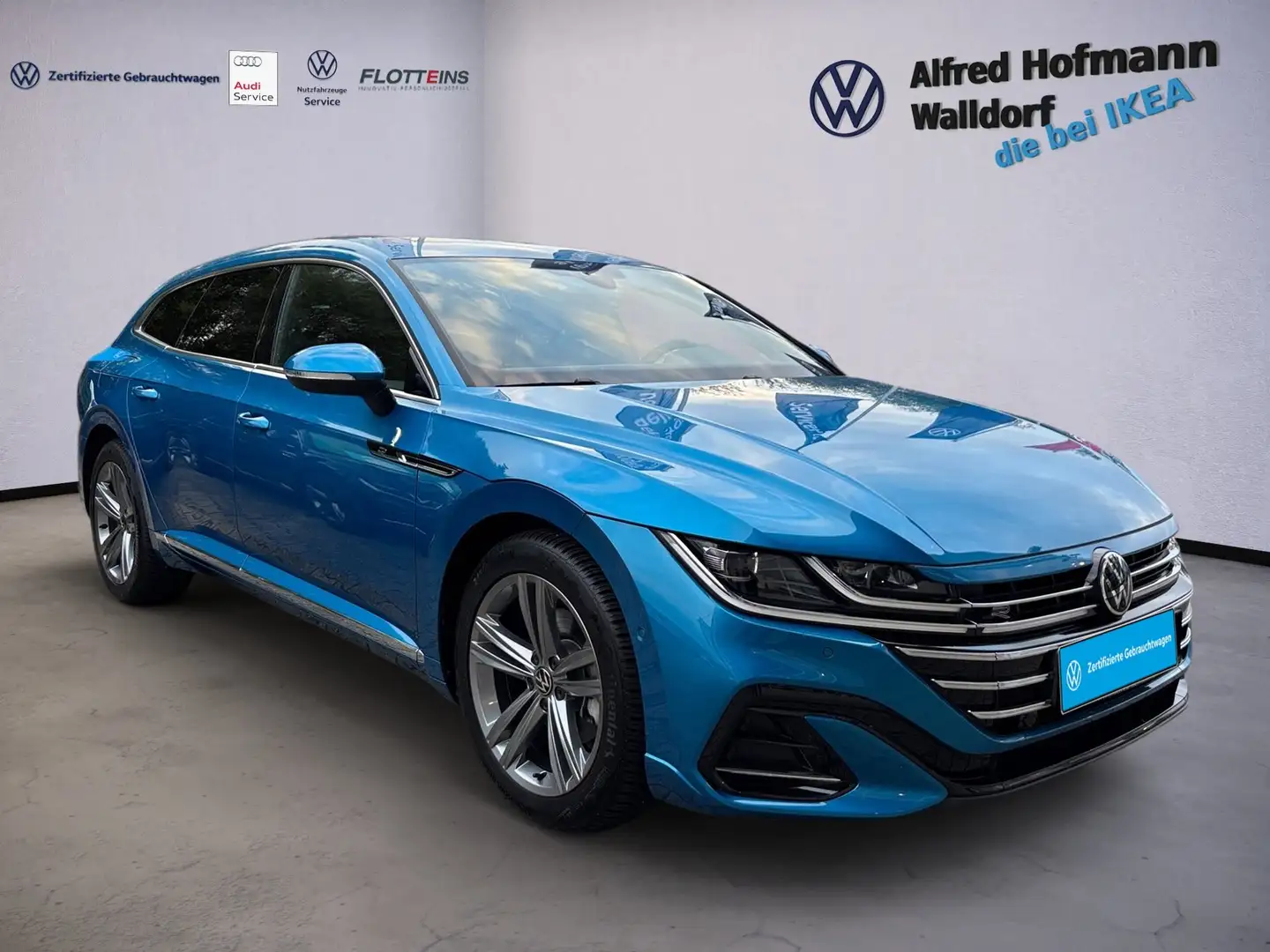 Volkswagen Arteon Shootingbrake 2.0 TSI DSG KEYLESS AHK NAVI KLIMA L Blauw - 2