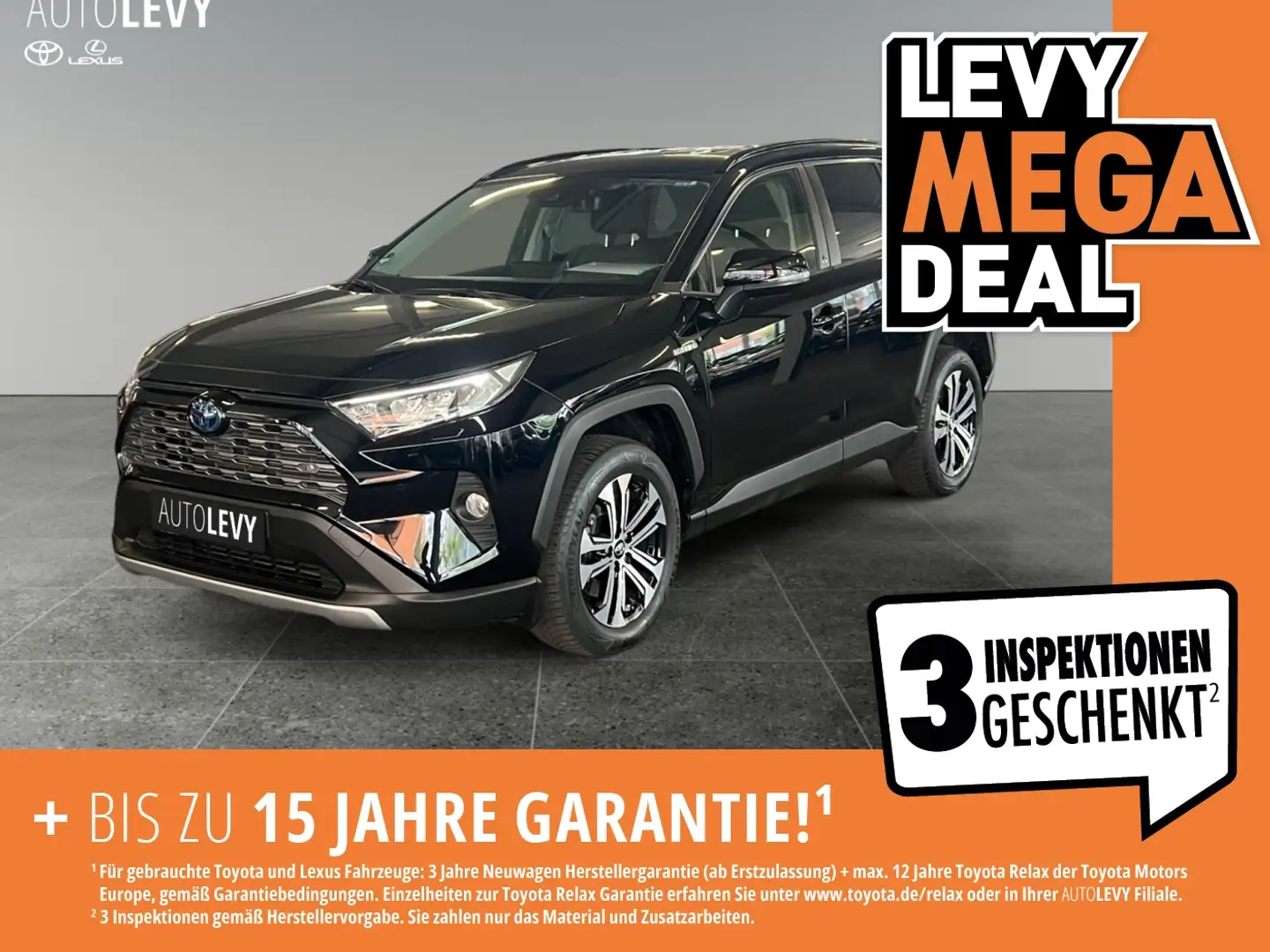 Toyota RAV 4 Hybrid 4x4 Team Deutschland *NAVI*CARPLAY* Czarny - 1