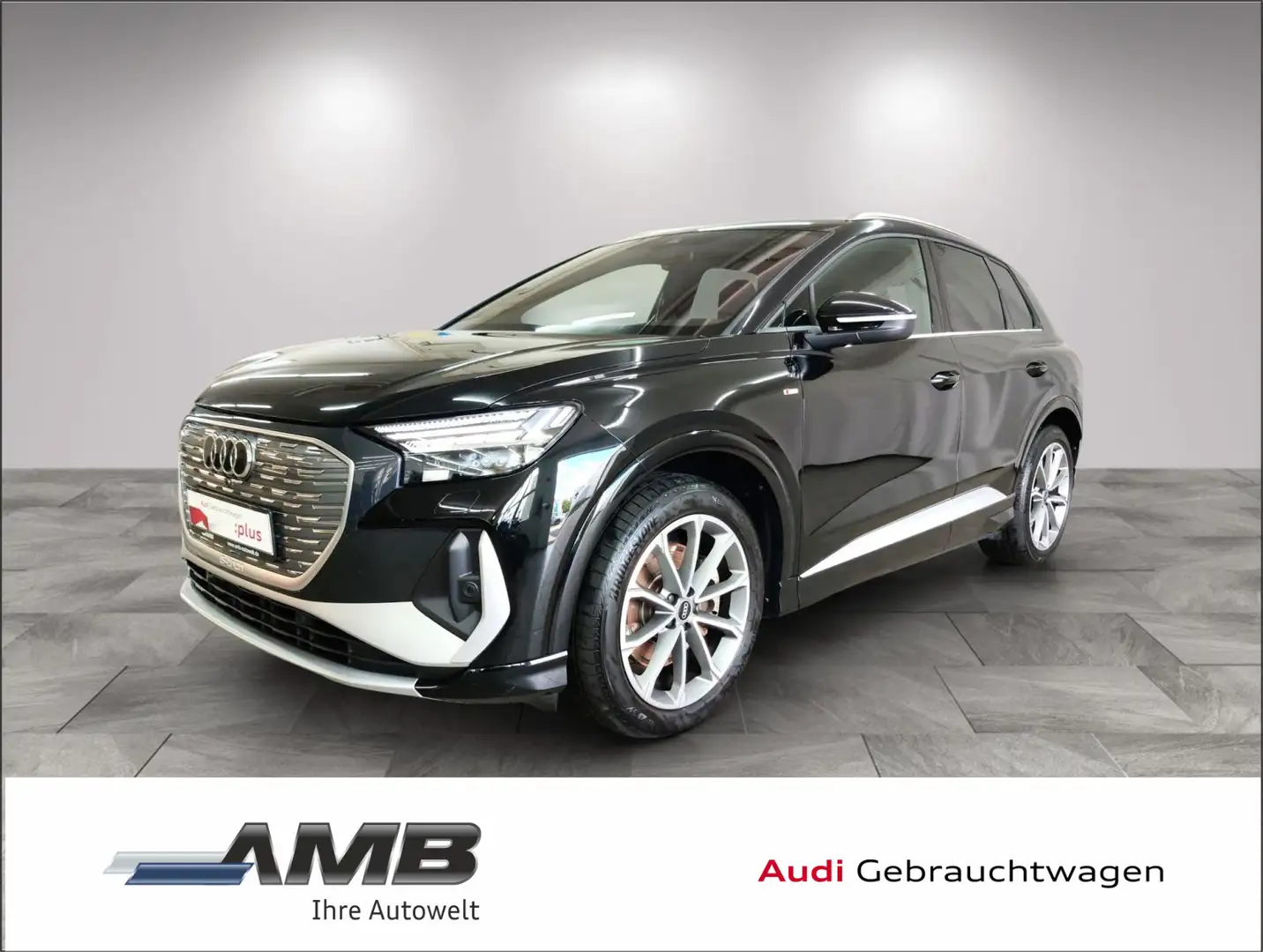 Audi Q4 e-tron S line 50 Matrix/Assist+/Panod/Wärmepu Schwarz - 1