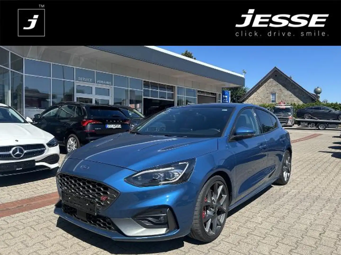 Ford Focus ST 2.3 EcoBoost Matrix RECARO Pano. B&O R.Cam Blauw - 1