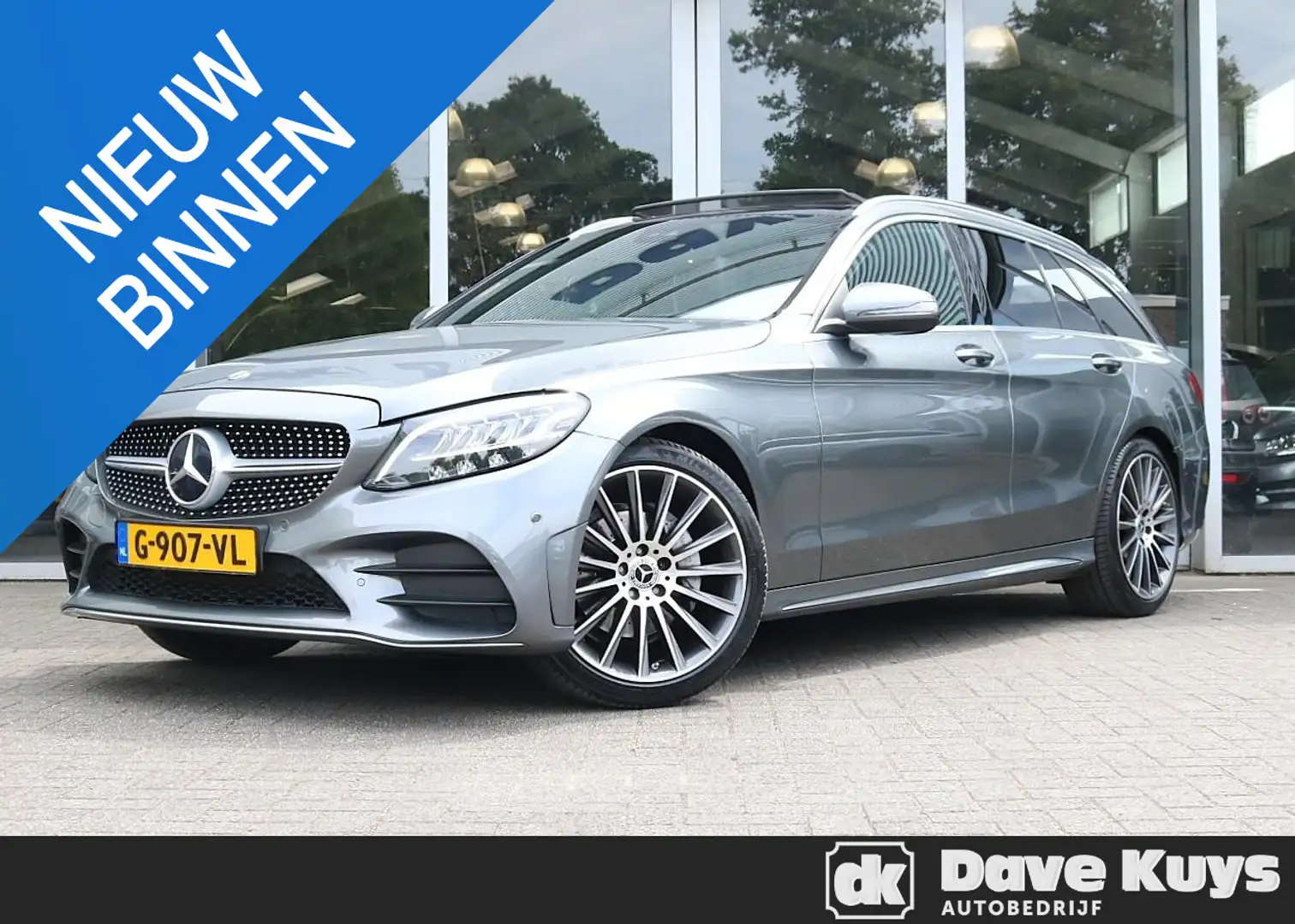 Mercedes-Benz C 200 Estate AMG | Panorama | Trekhaak | Carplay Gris - 1
