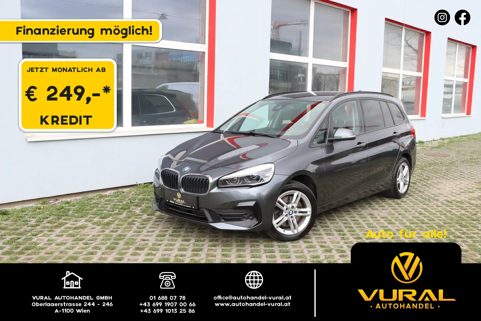 BMW 218 Gran Tourer Advantage Aut.| 7 SITZE | HEAD-UP| LED Grau - 1