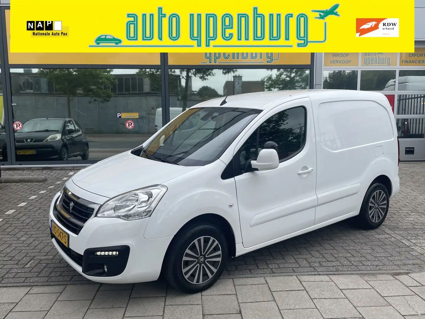 Peugeot Partner 120 1.6 * EURO 6 * BlueHDi 3 Zits 100 L1 Première Wit - 1