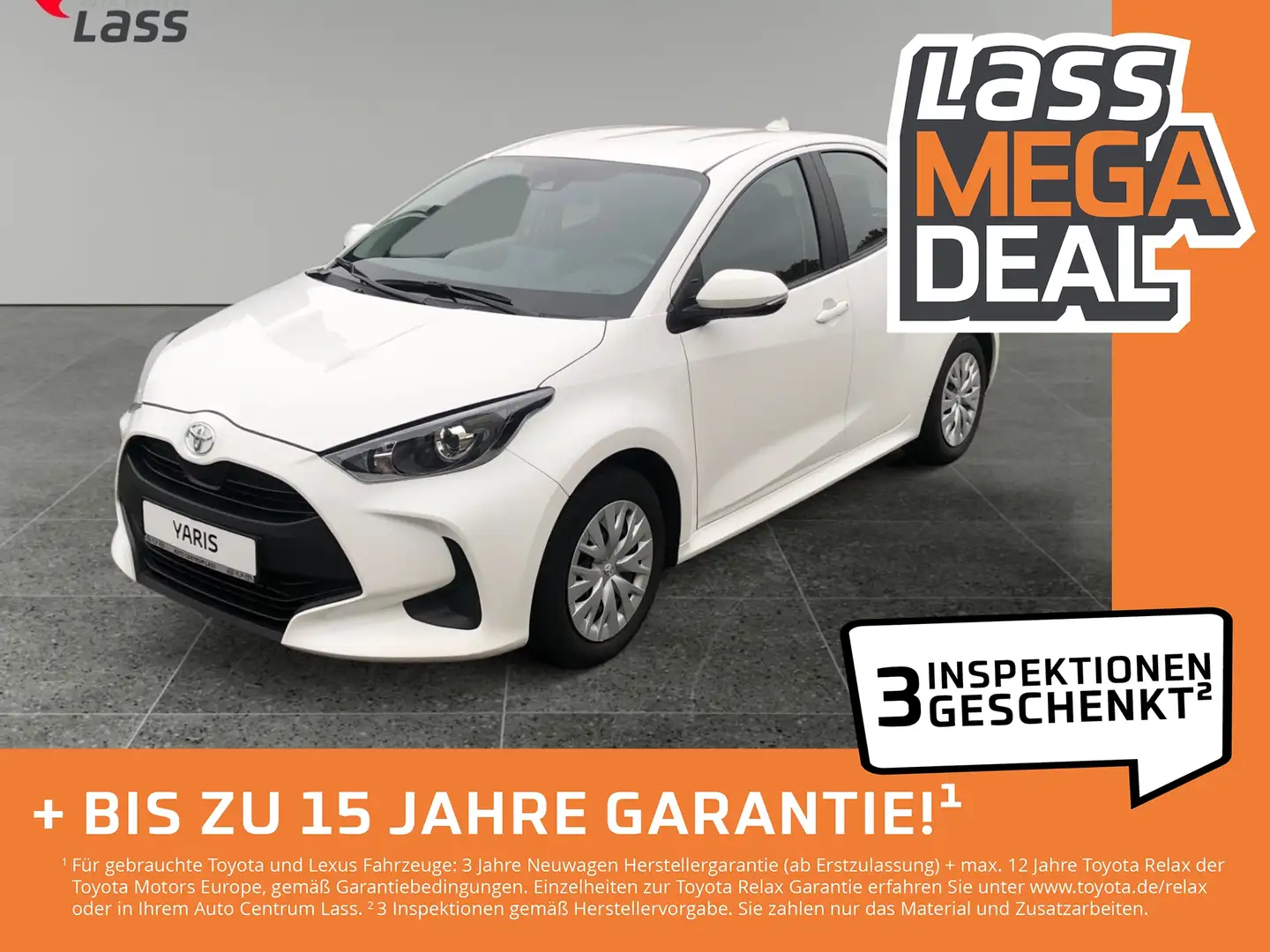 Toyota Yaris 1.0 Comfort +Allwetter+Apple+DAB+Kamera Bianco - 1