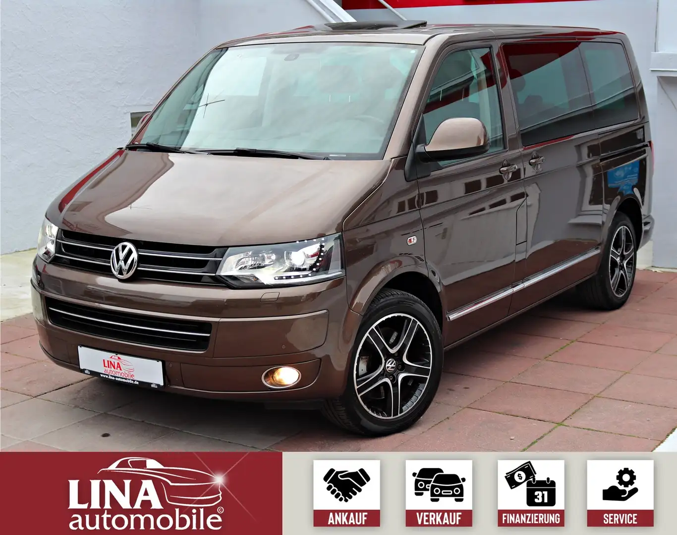 Volkswagen T5 Multivan 2.0 TDI StandHz*el.SD*KAMER*2xel.Sch Marrón - 1