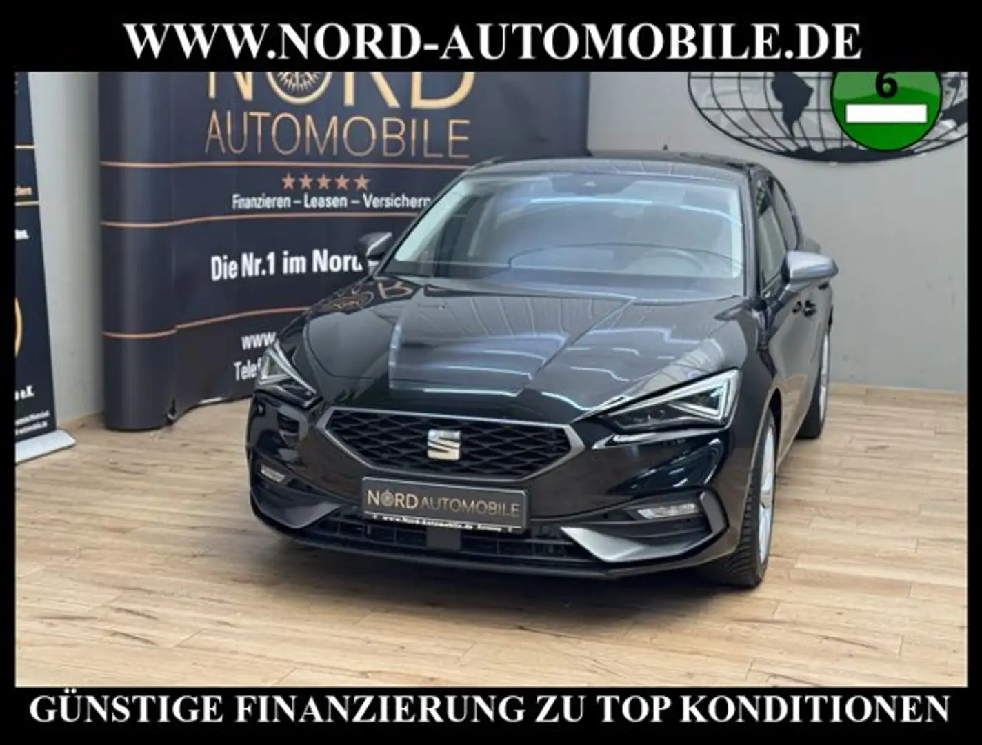 SEAT Leon 1.5 eTSI DSG FR Matrix/ACC/SIDE&LANE/Kamera FR Schwarz - 1