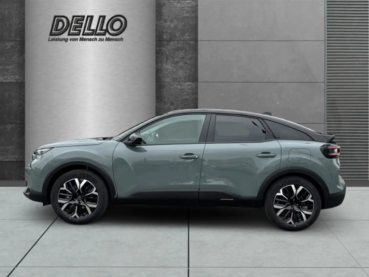 Citroen E-C4 Electric Max Dach Schwarz Techno-Paket HUD Digitales Cockpi Grün - 2