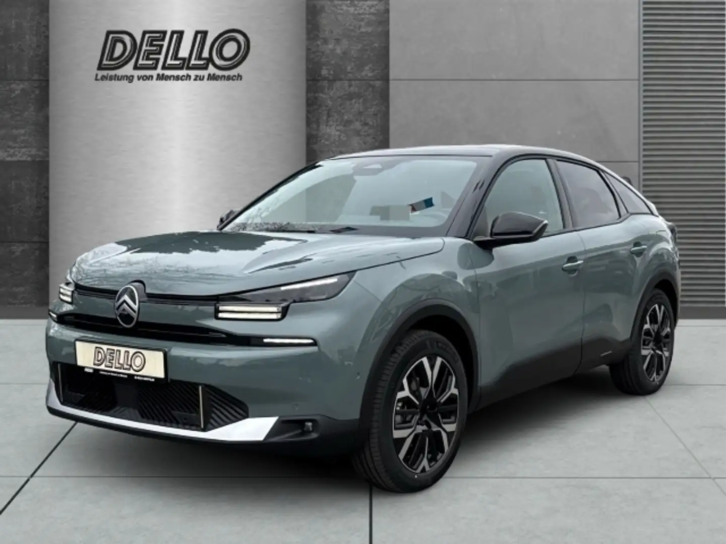 Citroen E-C4 Electric Max Dach Schwarz Techno-Paket HUD Digitales Cockpi Grün - 1