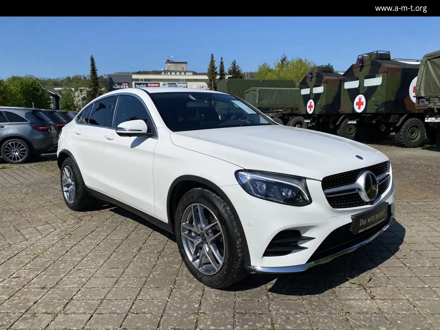Mercedes-Benz GLC 350 GLC 350 d 4M Coupé AMG+AHK+Distronic+Sound+360° Blanc - 2