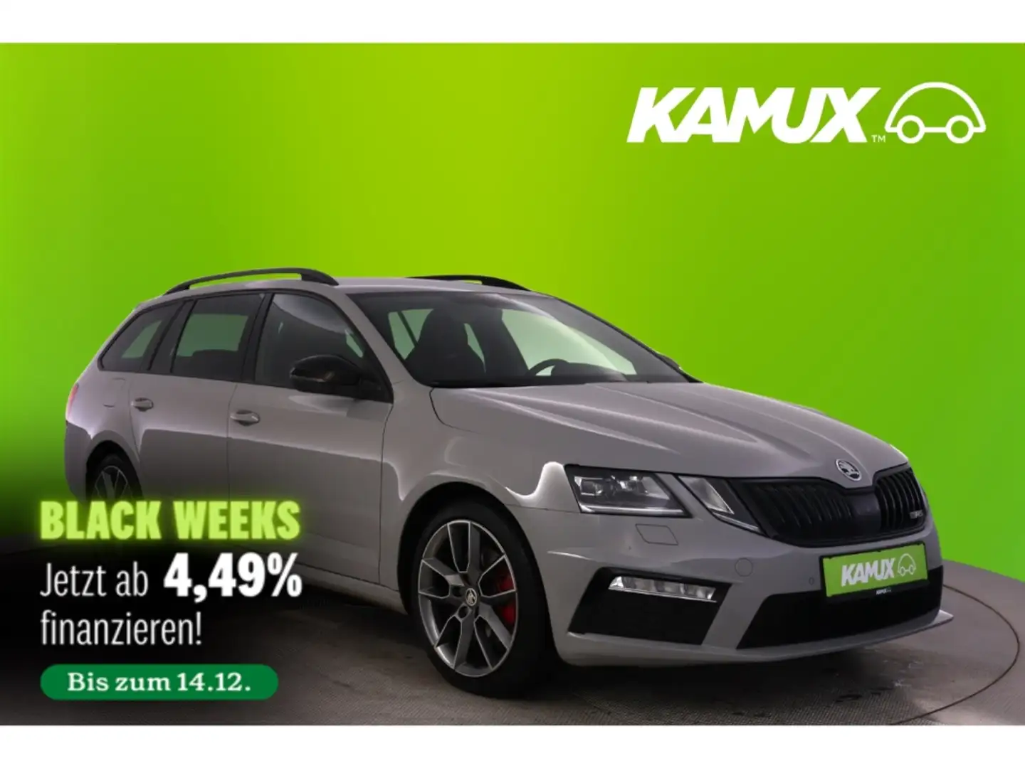 Skoda Octavia 2.0TDI 4x4 Combi DSG RS+LED+VIRTUAL+PDC Grijs - 1