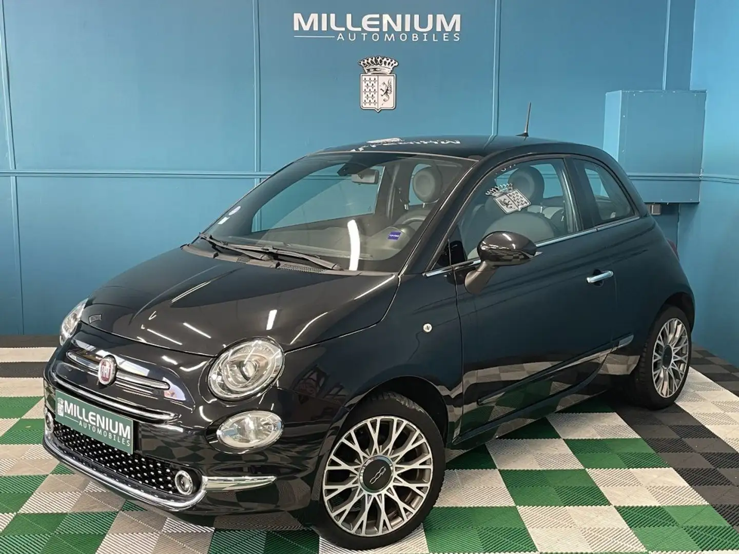 Fiat 500 1.2 8V 69CH S&S ROCKSTAR Noir - 1