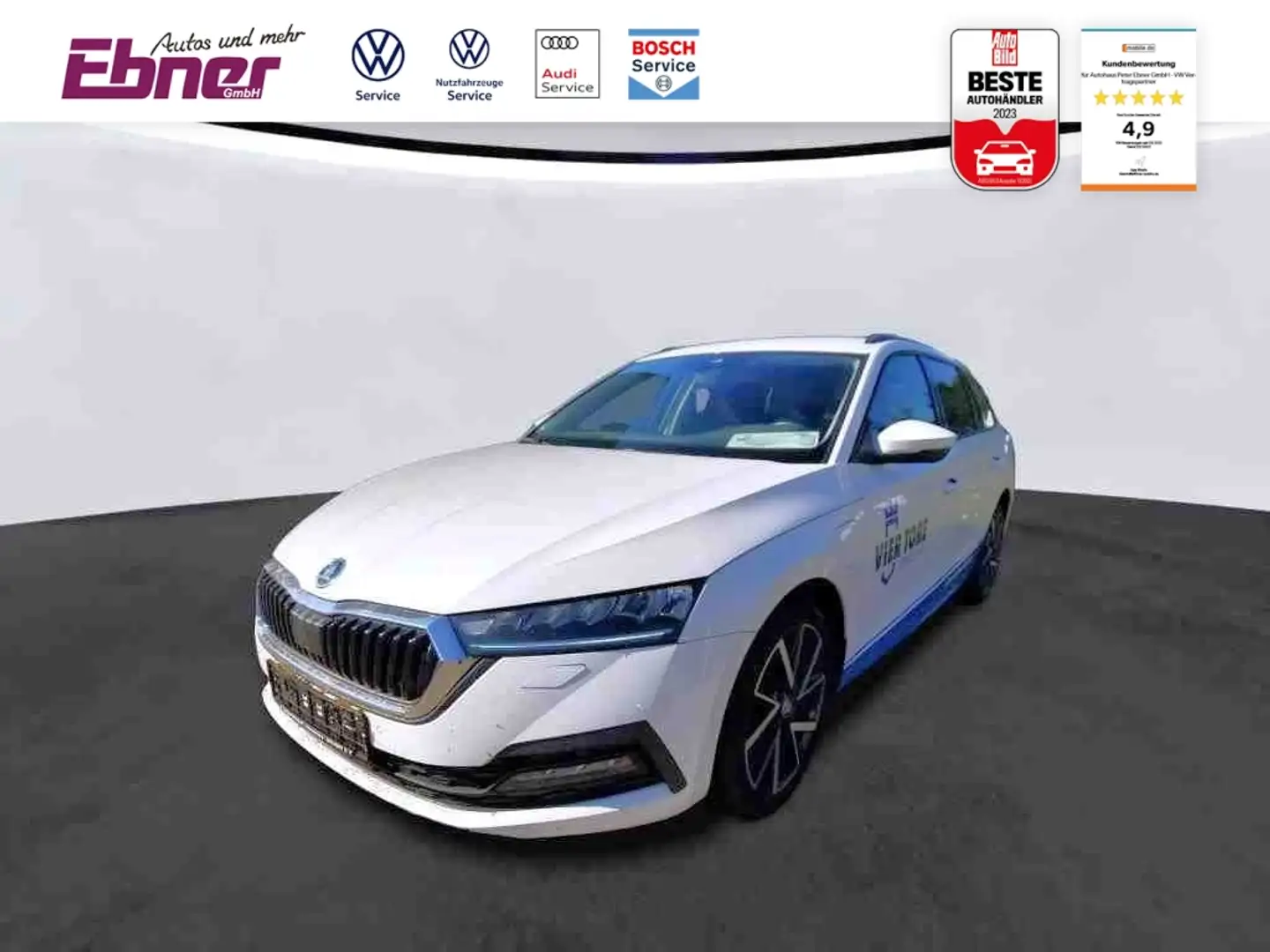 Skoda Octavia Combi CLEVER iV 204PS PHEV DSG KAMERA+MASSAGE+LED+ Weiß - 1