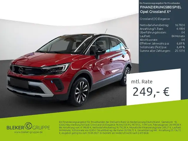 2023 Opel Crossland X in Red for sale