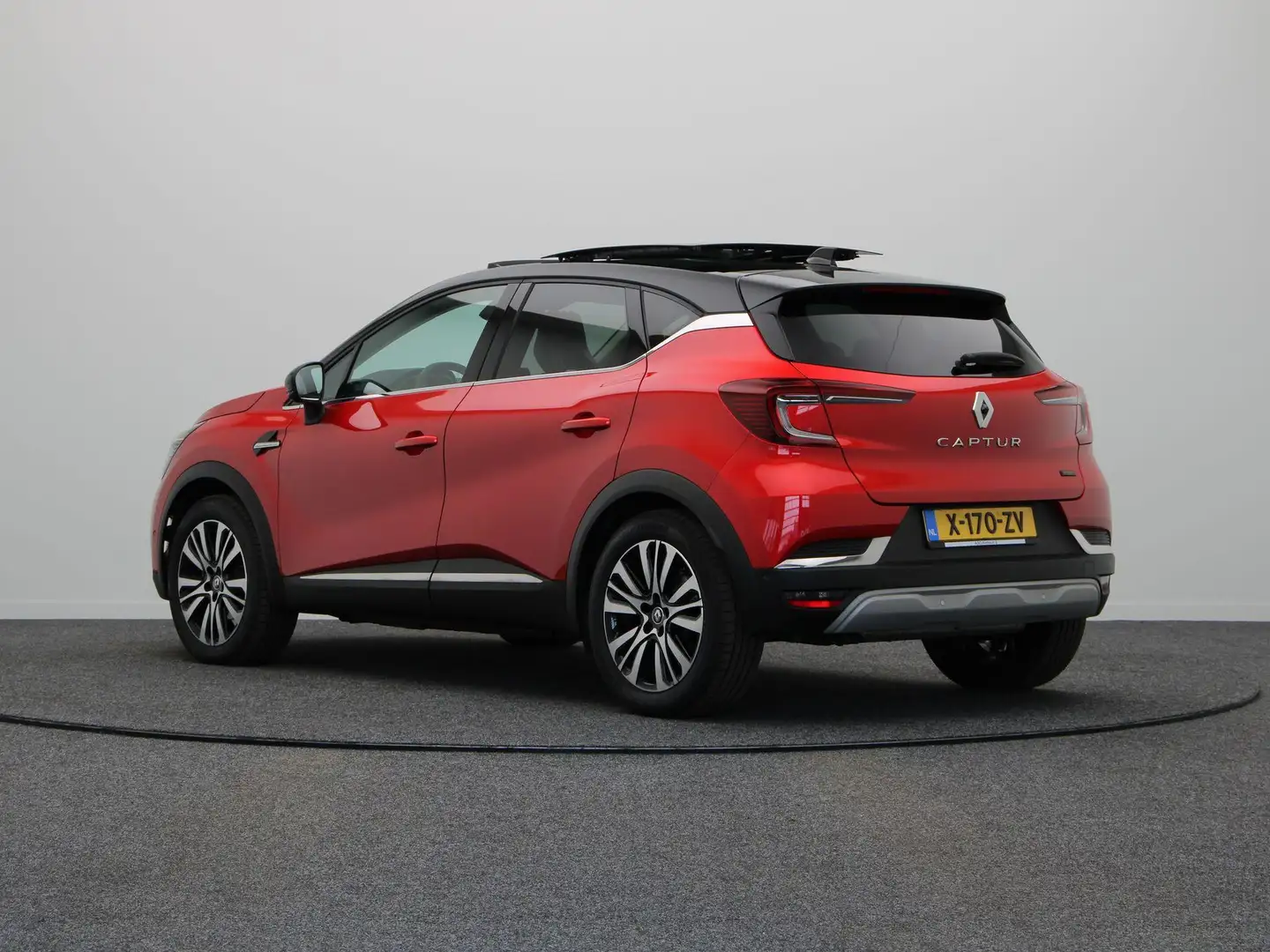 Renault Captur 1.6 E-Tech full hybrid 145pk iconic | Schuif- kant Rosso - 2