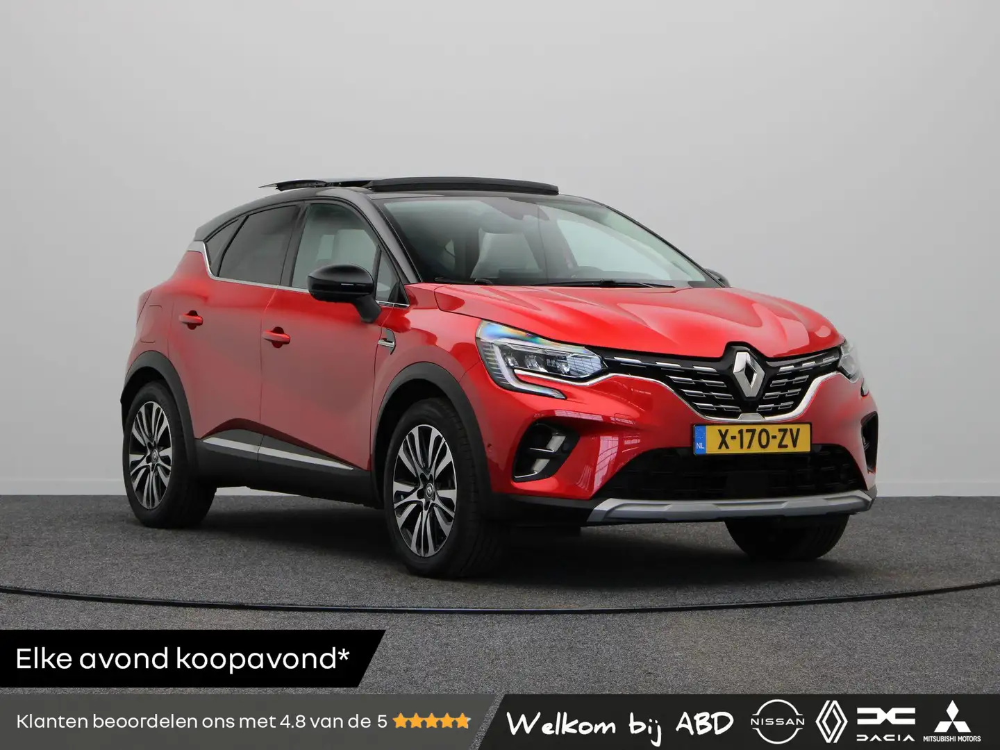 Renault Captur 1.6 E-Tech full hybrid 145pk iconic | Schuif- kant Rosso - 1