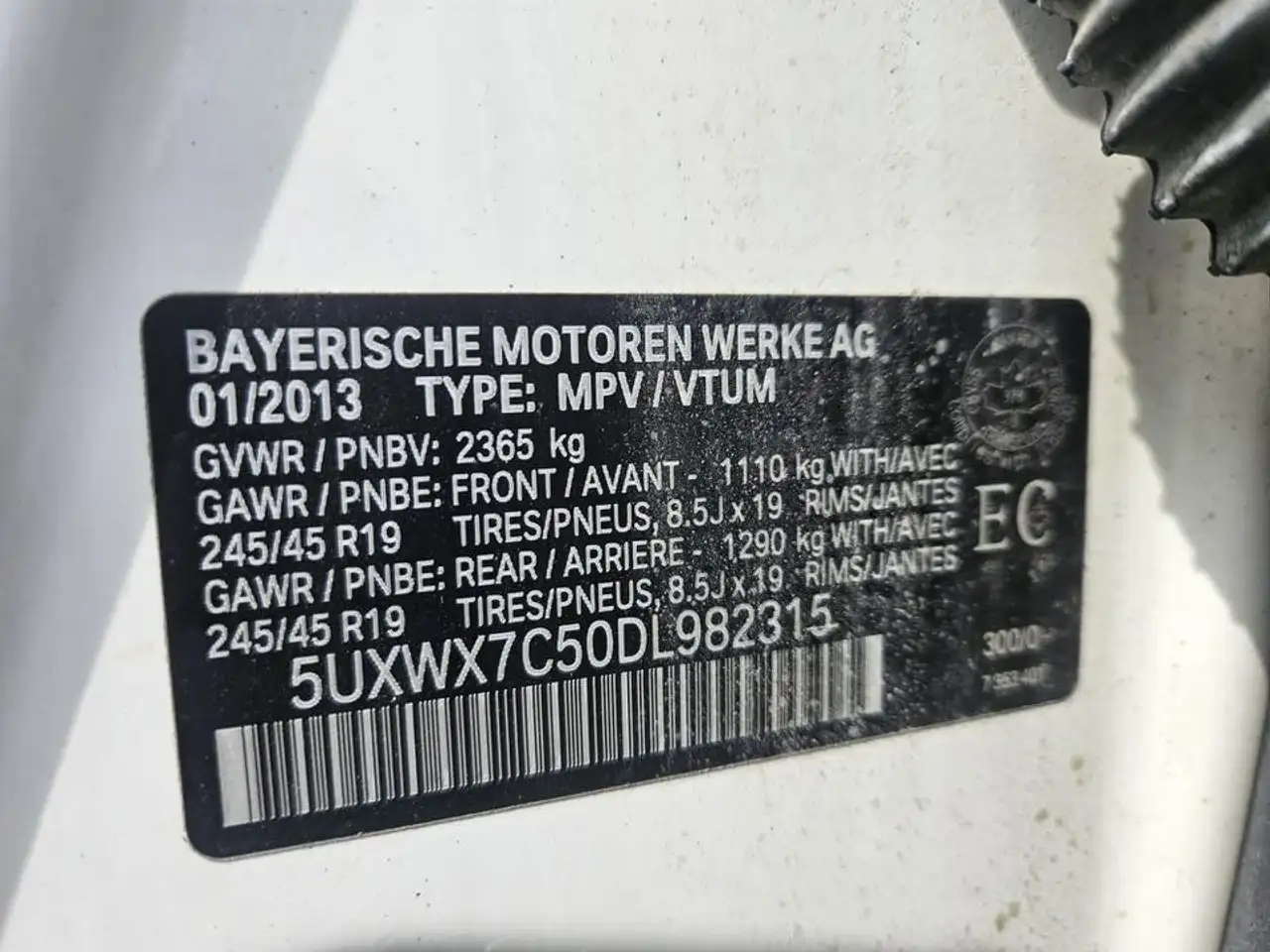 BMW X3 снимка BMW X3