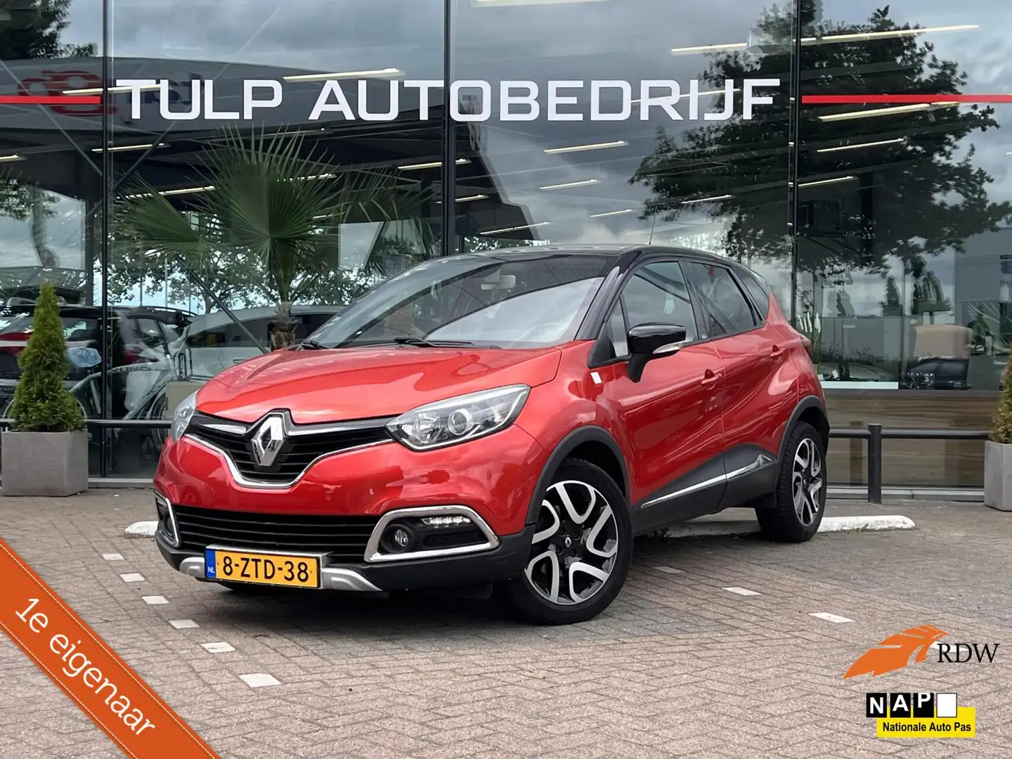 Renault Captur 1.2 TCe Helly Hansen Airco Clima Cruise 1Eig NAP Rood - 1