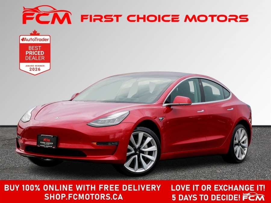 2018 Tesla Model 3 LONG RANGE ~AUTOMATIC, FULLY CERTIFIED WITH WARRAN