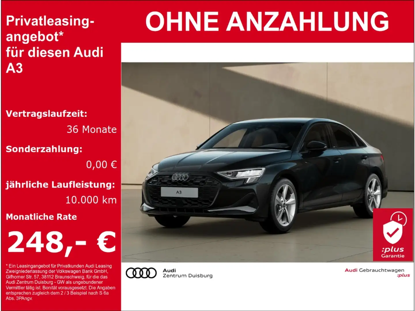 Audi A3 Limousine 30 TFSI advanced Noir - 1