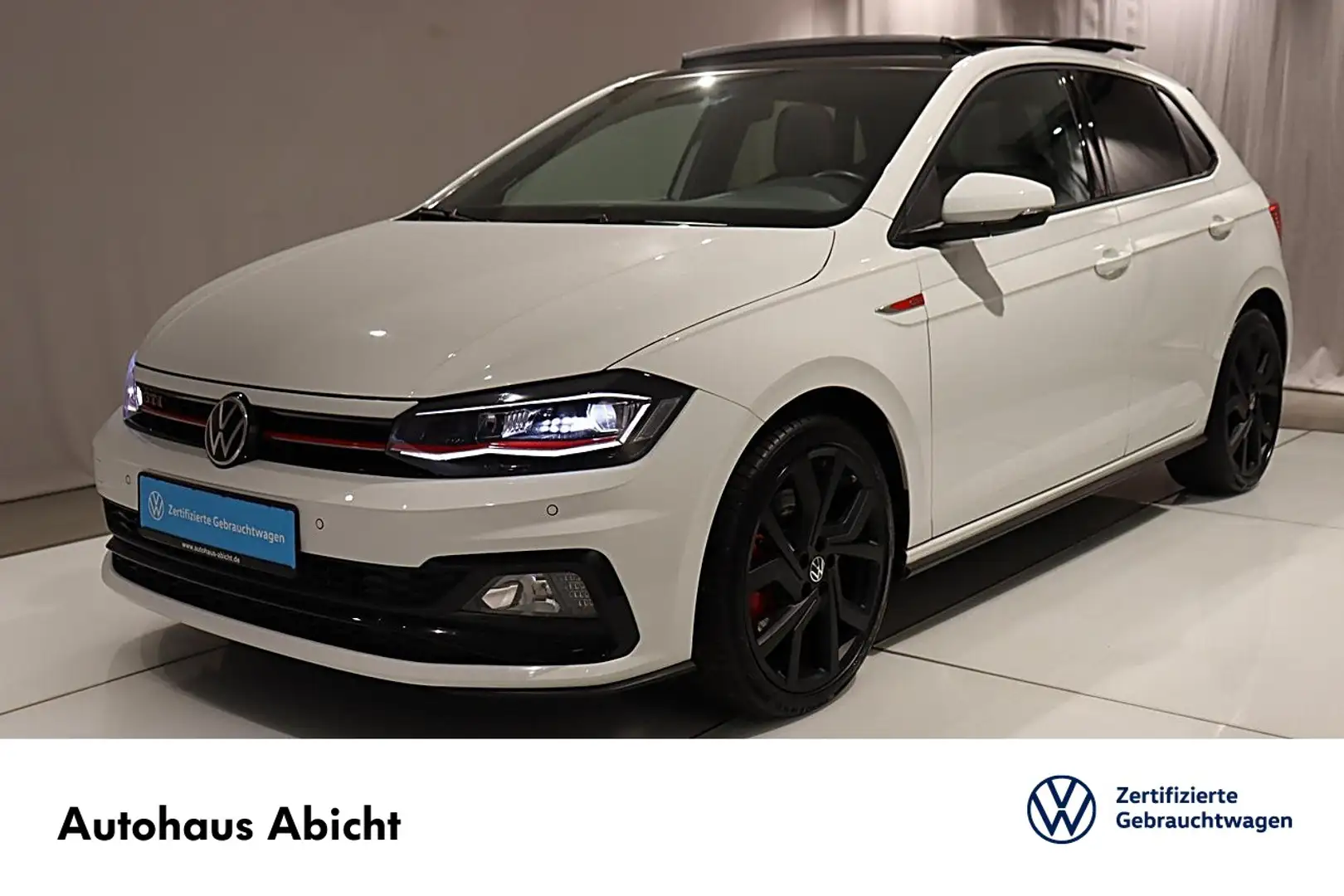 Volkswagen Polo GTI 2.0 TSI DSG NAVI PANO SHZ ACC SPORTFW Klima Navi Weiß - 1