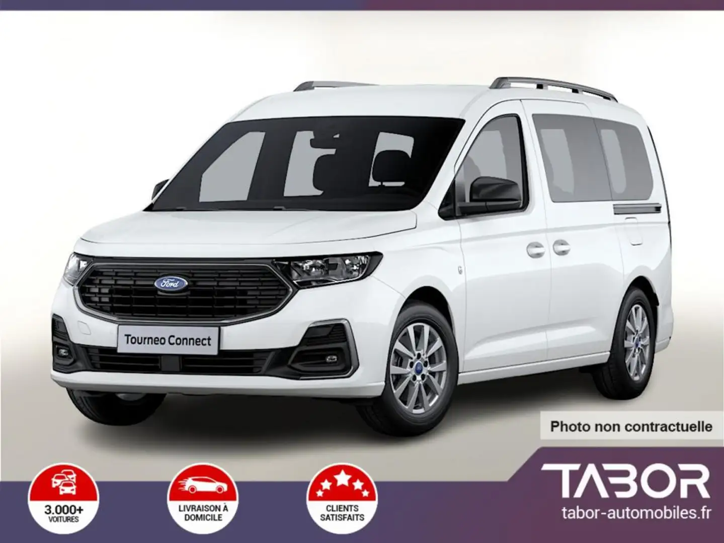 Ford Tourneo Connect Grand PHEV 150 AT6 Tit LED Blanc - 1