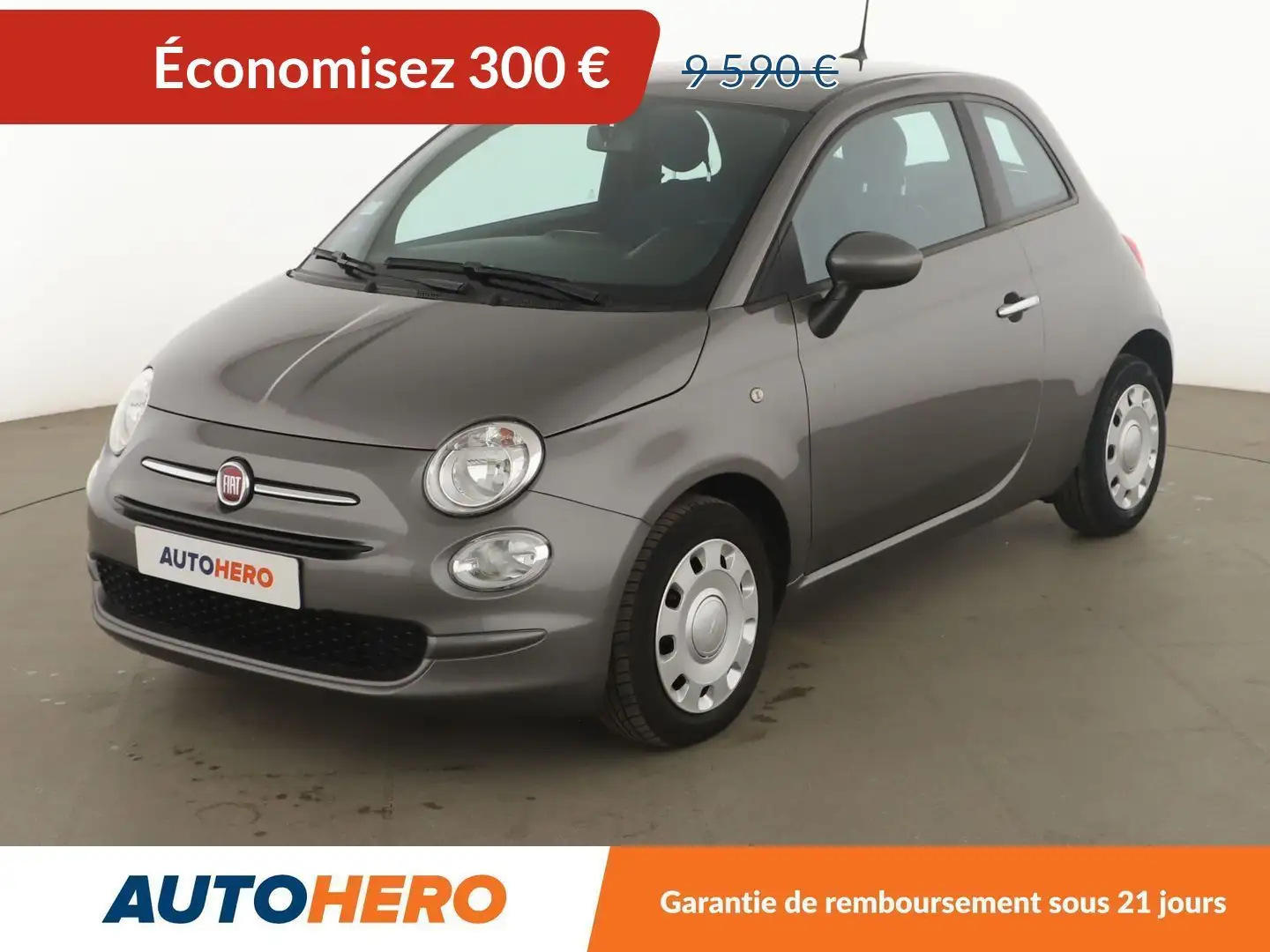 Fiat 500 1.0 Hybrid BSG Cult Gris - 1
