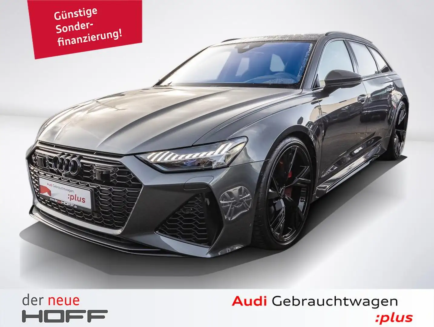 Audi RS6 Avant performance Pano AHK 22 ZOll HUD Matrrix 360 Grau - 1