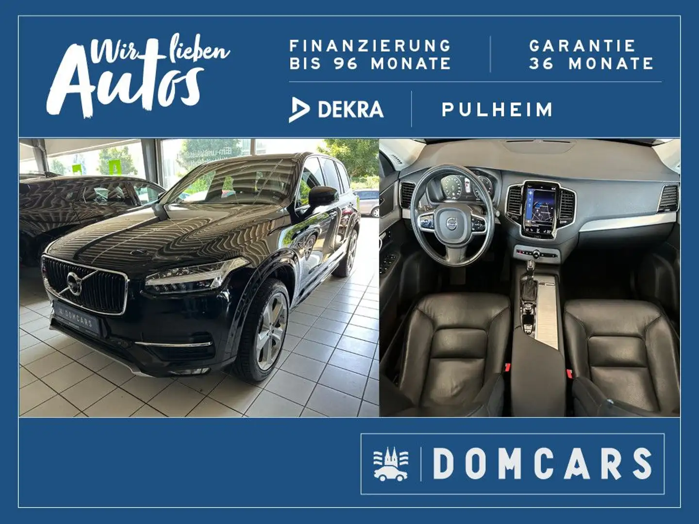 Volvo XC90 Momentum AWD/LEDER/LED/AUTOMATIK/NAVI/ Zwart - 1