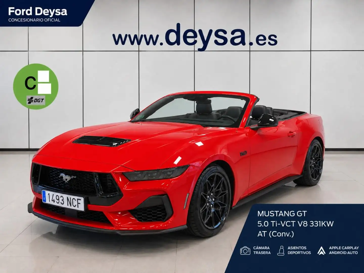 Ford Mustang 5.0 Ti-VCT V8 331KW  GT AT(Conv.) Rojo - 1